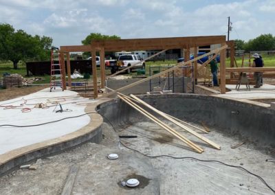 Pool Pavilion Construction
